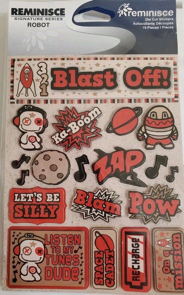 Reminisce Signature Series»ROBOT» Dimensional Sticker