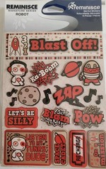 Reminisce Signature Series»ROBOT» Dimensional Sticker