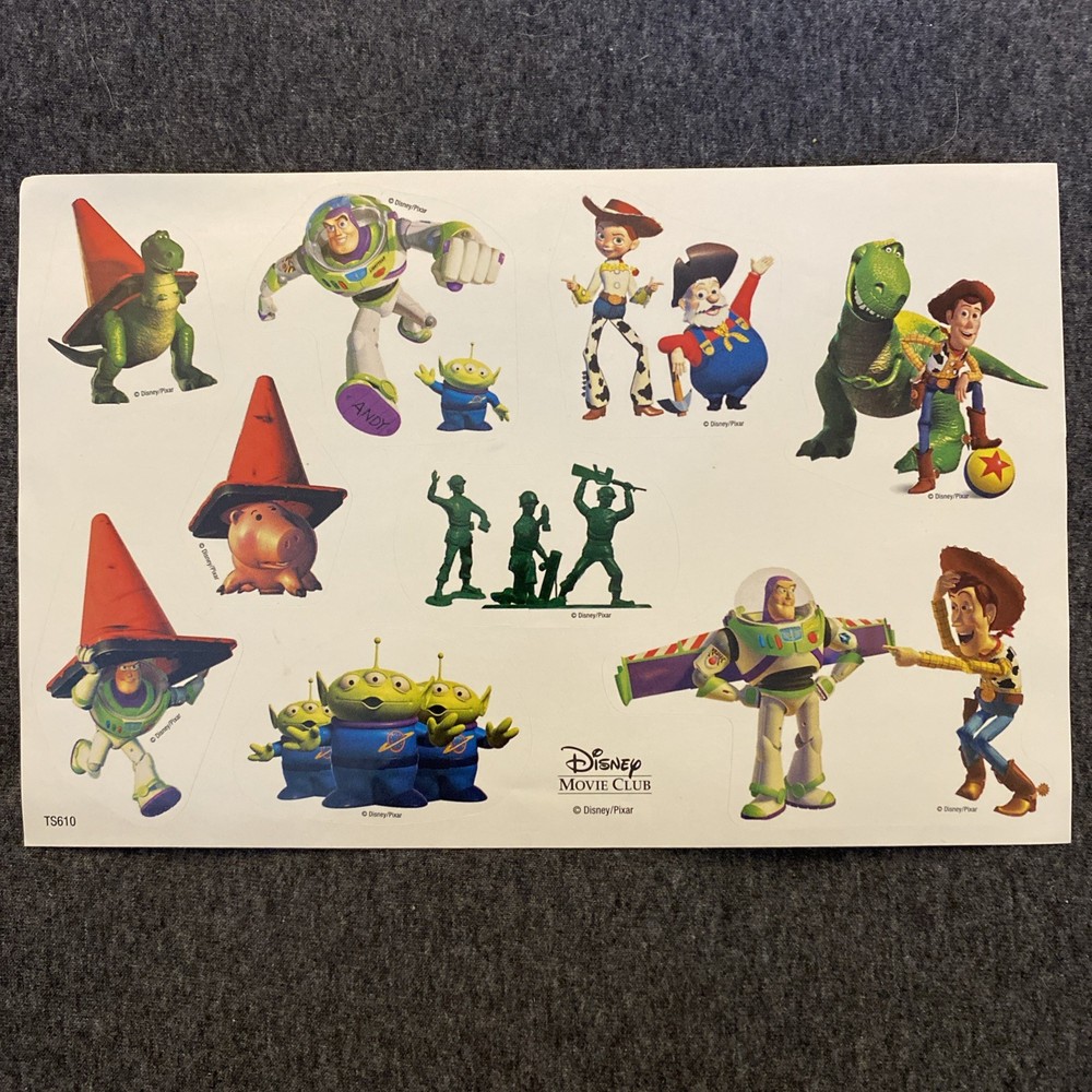 Disney Movie Club Stickers for Scrapbook Album – TOY STORY