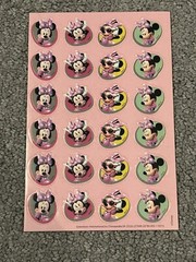 Rare Vintage Mickey Mouse Disney Sticker Sheet