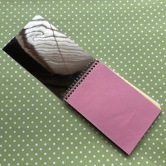 Vintage 80s 90s Hambly Notepad Studios Music Note Mirror Foil mini notebook