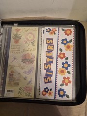 Crop instyle psb 3 ring binder W/ Family friends & home cutouts & Stickers