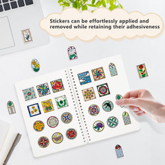 2 Pack Reusable Sticker Book Collecting Album Sticker Storage Organizer Book wit
