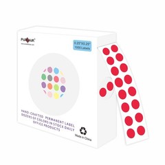 0.25 Inch Color-Dot Stickers,1000 Stickers Roll Colorful Coding Label Sticker…