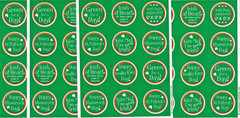Hallmark/Heartline «Happy St.Patricks Day » Scrapbook Stickers-4 Sheets