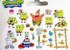 New 2010 EK Success 24pc SPONGEBOB SQUAREPANTS CHIPBOARD EMBELLISHMENTS Crafting