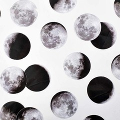Decorative Moon Phase Stickers, 45PCS for Scrapbook and Notebook Embellishments