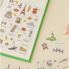Korean Stationery Set Kawaii Stickers Washi Tape Planner Scrapbook Journal Kit