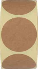 2 Inch Natural Brown Kraft Stickers (600 Per Roll) – Round Blank Stickers for…