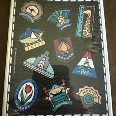 Vintage 1990 Hallmark Stickers Australia Egypt NYC Mexico Countries World Travel