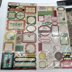 Huge Scrapbook Sticker Embellishment Lot Graphic 45 MME Swatch Book New