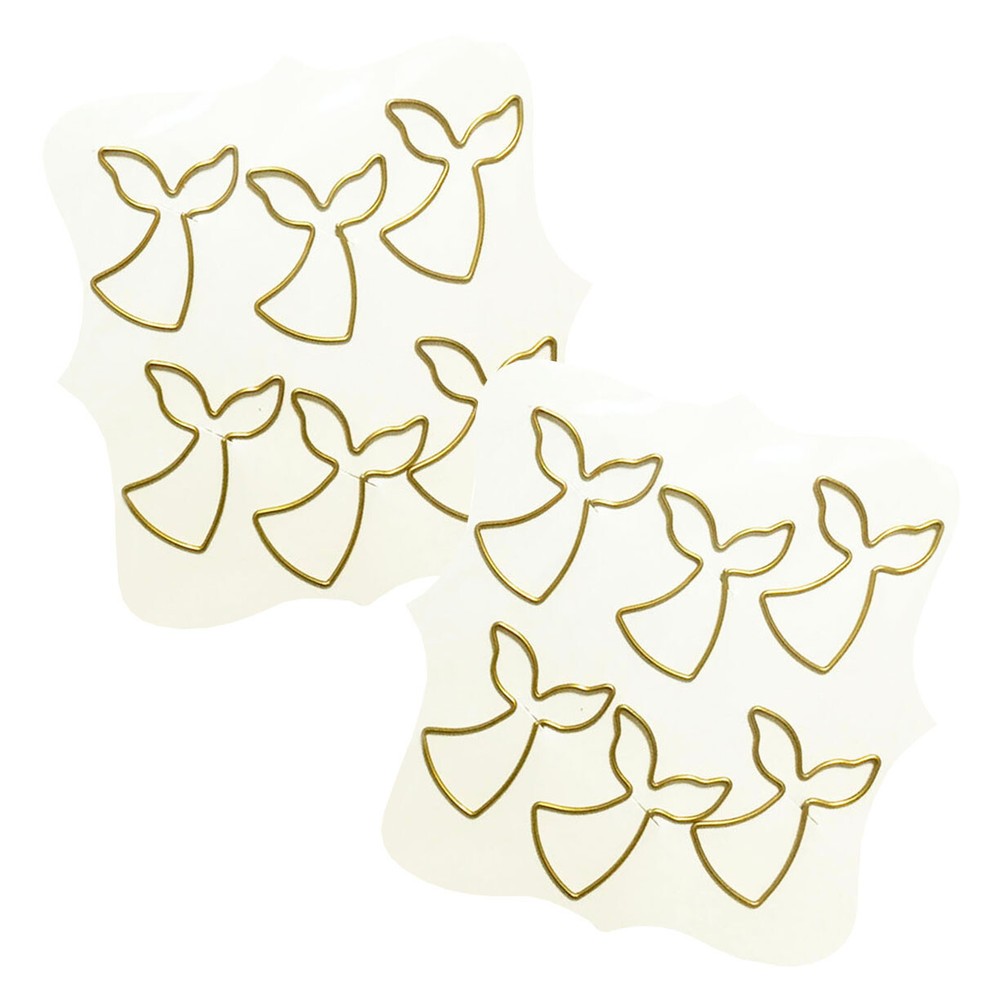CraftSmart Mermaid Whale Paper Clips 12 Gold Designer Fashion Planner Accessory