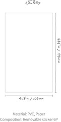 Little Doodle Theme Sticker Set of 6