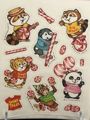 Vintage 1981 Hallmark Shirt Tales Scratch N Sniff Stickers Peppermint NOS SEALED