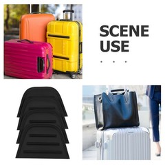4Pcs Home Use Luggage Corner Trim Black Lightweight Suitcase Edge Covers