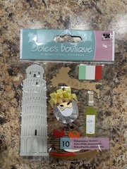 Jolee’s Boutique Dimensional Stickers Italy Theme, Multicolor Scrapbooking