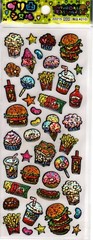 Q-Lia Vintage Junk Food Rare PVC Sticker Sheet
