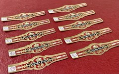 10 x 1920s Cuban Gold Cigar Bands – MINT New Old Stock – Unused Collector Set
