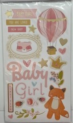 Baby Girl | Dimensional Scrapbook Stickers | Recollections