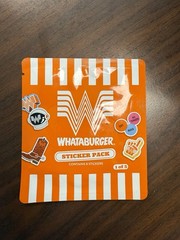 New in Package Whataburger Sticker Pack 1 of 5 Collectible 2026 Kids Meal Toy