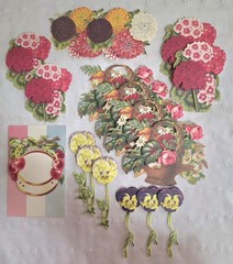 ANNA GRIFFIN 250+ Unlabeled DIE CUTS Flat+3D FLOWERS BIRDS BUTTERFLY+ NEW (PA51)