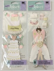 K Company *WEDDING* Scrapbooking Lot ~ Jolee’s Stickers ~ 16 Packs NEW
