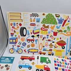Vtg Mrs. Grossmans & Other Brands Sticker Lot Transportation Playground Pirates
