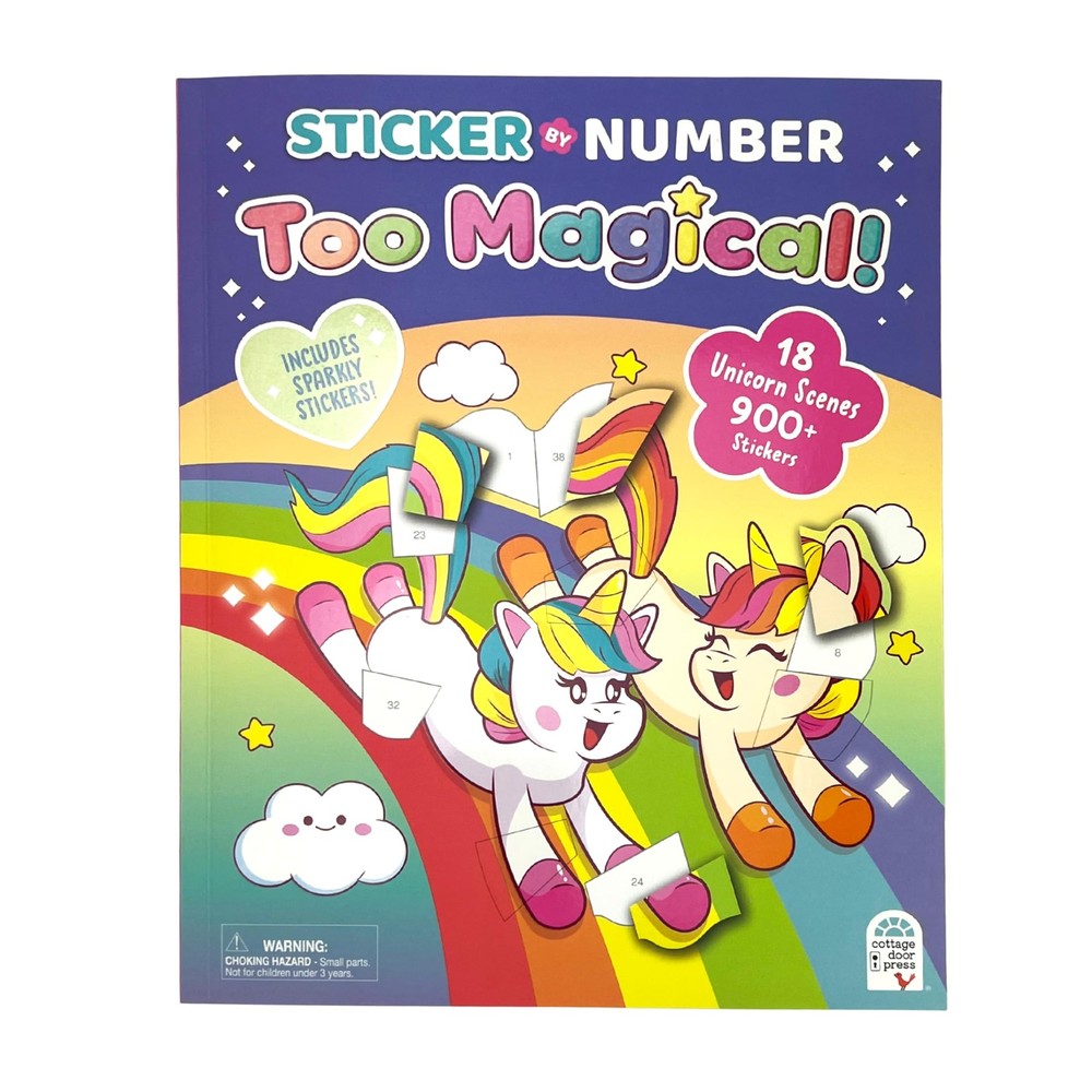 Sticker by Number Too Magical Unicorn Sticker by Number Activity Book