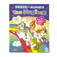 Sticker by Number Too Magical Unicorn Sticker by Number Activity Book