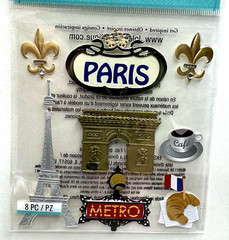 Jolee’s Boutique Paris Stickers Scrapbooking Journal Collage