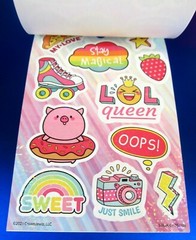 Crown Jewlz Animals & Food Prismatic Mini Sticker Book