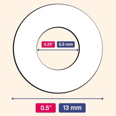Vinyl Document Protection: 1200 Counts of White Hole Punch Reinforcement Labels