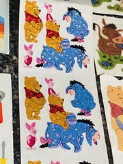 Big Lot of VTG Stickers Sandy Lion & Mrs Grossman – Fuzzy, Shimmery & Character