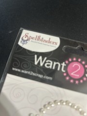 12 Spellbinders Want2Scrap Adhesive Bling, Nestabling. 345