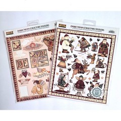 Creative Imaginations Debbie Mumm Collector’s 8×10 Sticker Sheets~Christmas +