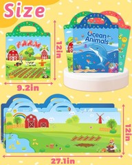 Reusable Sticker Book for Toddlers & Stickers for Kids, Toddler Travel Toys, …