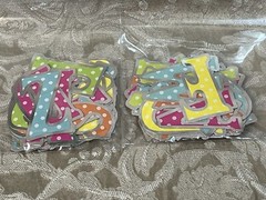 Colorbok FLASHY FINDS BLING LETTERS Scrapbook Craft Pack Set Bundle