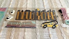 NYC Scrapbook 3D,Epoxy , Paper Stickers New York City Lot of 3