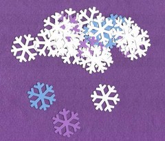 TINY SNOWFLAKES winter die cuts scrapbook cards