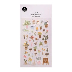FLOWER CAFE – Adorable scrapbooking sticker