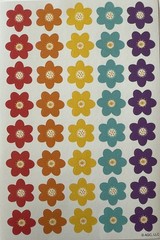 RAINBOW FLOWER Kid Squad Stickers(40pc)AGC…Garden…Blooming…Colorful…Card Making…