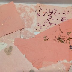 Lot Of Handmade Pressed Paper Art Junk Journaling Scrapbooking Cardstock Pages