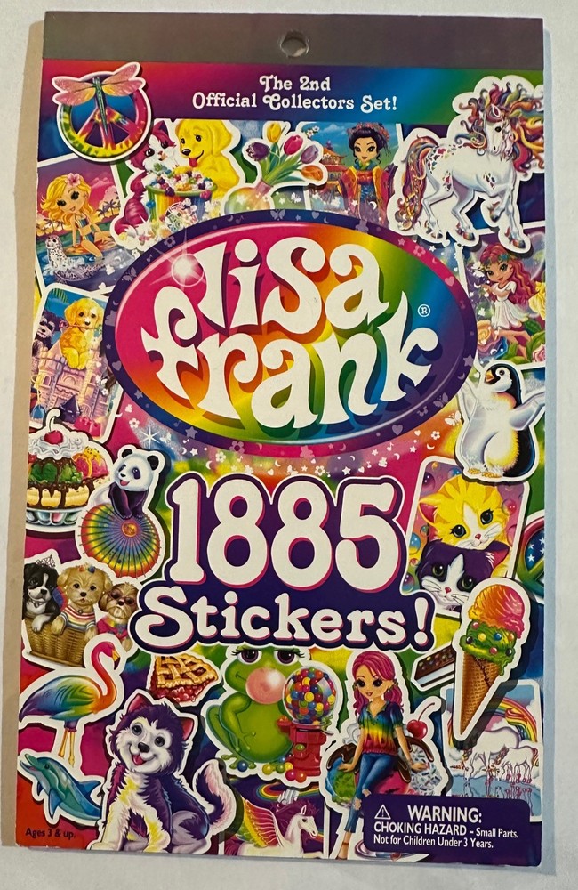 VTG Lisa Frank The 2nd Official Collectors Set 1850 Stickers, most remaining