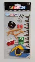 RARE Jolee’s Nascar Fans Tent Picnic Table Grill BBQ Scrapbooking Stickers