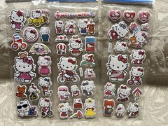 Retro Vintage Look Hello Kitty 3D Bubble Puffy Stickers 3 sets (#41)