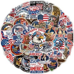 50Pcs 250Th Anniversary USA Stickers 1776–2026, USA Patriotic 4Th of July Sticke