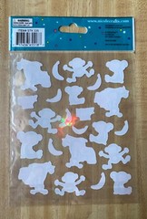 MONKEY Sticker LOT OF 4 Sheets Fuzzy Sandylion Hallmark & Nicole Crafts 🐒