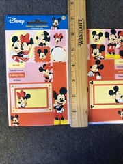 Mickey & Minnie Mouse Sticker Sheet Scrapbook Craft Stickers