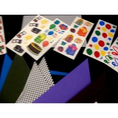 Lot home class pre-cut Triangles, many stickers 29 studio
