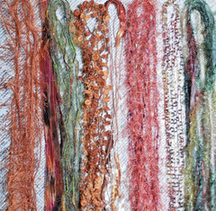 Fiber Art Yarn Journal Scrapbook Mixed Media Gift Wrap 24 Yds «Copper Canyon»